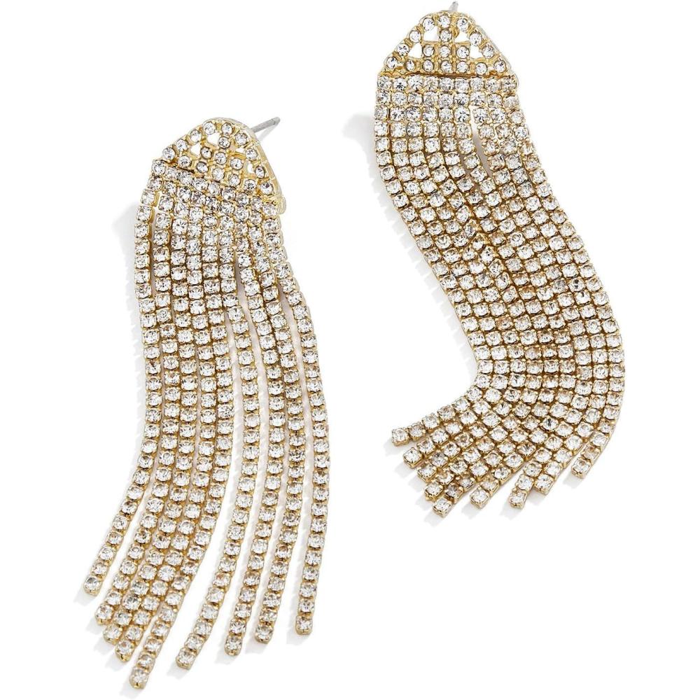 imageBaubleBar Deirdre Crystal Drop Statement EarringsGold