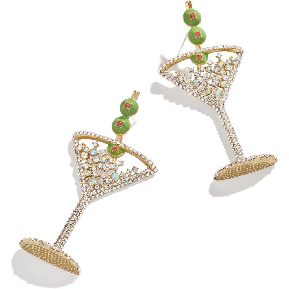 imageBaubleBar Food amp DrinkThemed Statement Earrings Novelty Earrings for Women Costume JewelryDirty Martini  Set of 2