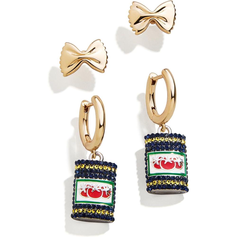 imageBaubleBar Food amp DrinkThemed Statement Earrings Novelty Earrings for Women Costume JewelryPastably  Set of 2