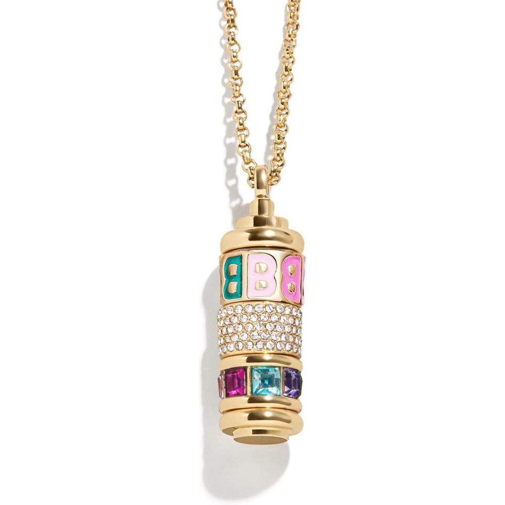 imageBaubleBar Initial Spinner Charm NecklaceB
