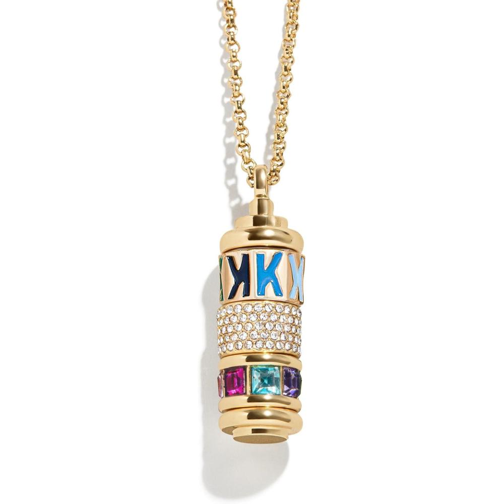imageBaubleBar Initial Spinner Charm NecklaceK