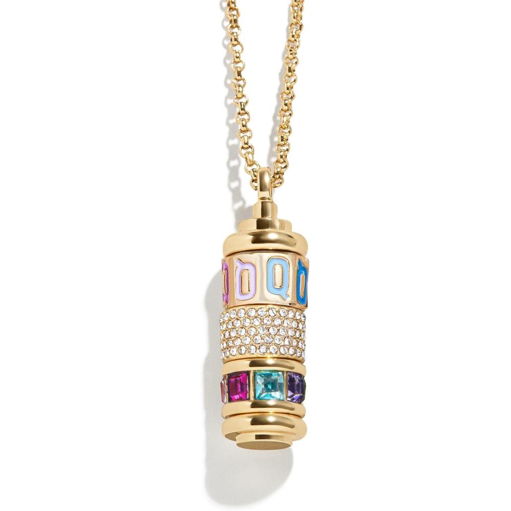 imageBaubleBar Initial Spinner Charm NecklaceQ