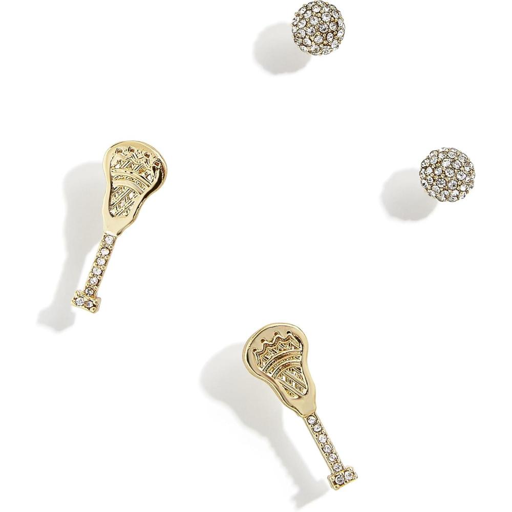 imageBaubleBar SportThemed Statement Earrings Novelty Stud Earrings for Women Costume JewelryLacrosse