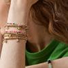BaubleBar Divine Energy Pisa Bracelet, Trendy Fashion Jewelry, Stretch Bracelets for All Ages, Stackable and Beautiful(Clover)