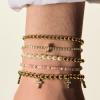 BaubleBar Divine Energy Pisa Bracelet, Trendy Fashion Jewelry, Stretch Bracelets for All Ages, Stackable and Beautiful(Cross)