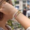 BaubleBar Divine Energy Pisa Bracelet, Trendy Fashion Jewelry, Stretch Bracelets for All Ages, Stackable and Beautiful(Cross)