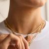 BaubleBar Gwen Mini Bubble Initial Necklace – Gold-Plated Bubble Letter Pendant, 17 Inch Chain with Lobster Clasp, Perfect Personalized Gift for Women(Gold)