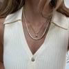 BaubleBar Gwen Mini Bubble Initial Necklace – Gold-Plated Bubble Letter Pendant, 17 Inch Chain with Lobster Clasp, Perfect Personalized Gift for Women(Gold)