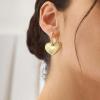 BaubleBar Heart Shaped Hoop Earrings for Women(Paxton Drop – Gold)