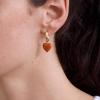 BaubleBar Hoop Earrings for Women, Fashion Jewelry, Beautiful and Giftable Earrings(Brown (Drop))