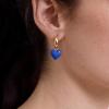 BaubleBar Hoop Earrings for Women, Fashion Jewelry, Beautiful and Giftable Earrings(Dark Blue (Drop))