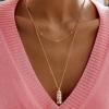 BaubleBar Initial Spinner Charm Necklace(W)