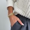 BaubleBar Kali Tennis Bracelet for Women – Classic Gold-Plated Bracelet w/Cubic Zirconia Crystals, Hypoallergenic, Perfect for Stacking, Women’s Jewelry(Clear)
