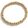 BaubleBar Pisa Stretch Bracelet – Gold-Plated Beaded Bracelet for Women, Stacking Ball Bracelet, Trendy and Hypoallergenic(Gold)