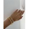 BaubleBar Three Bracelet Gift Set for Women, Gold-Plated Initial Beaded Bracelets, Fashion Jewelry, Personalized & Trendy Gift, Fashion Jewelry Set(Pisa)