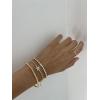 BaubleBar Three Bracelet Gift Set for Women, Gold-Plated Initial Beaded Bracelets, Fashion Jewelry, Personalized & Trendy Gift, Fashion Jewelry Set(Tennis)