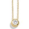 BaubleBar 18K Gold-Plated Sterling Silver Birthstone Pendant Necklace(Crystal-Colored)