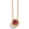 BaubleBar 18K Gold-Plated Sterling Silver Birthstone Pendant Necklace(Garnet-Colored)