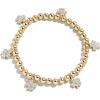 BaubleBar Divine Energy Pisa Bracelet, Trendy Fashion Jewelry, Stretch Bracelets for All Ages, Stackable and Beautiful(Clover)