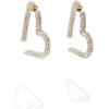 BaubleBar Heart Shaped Hoop Earrings for Women(Emory Hoop – Gold)