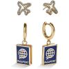 BaubleBar Hobby-Themed Statement Earring Sets, Novelty Earrings for Women, Costume Jewelry(Bon Voyage)