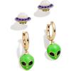 BaubleBar Hobby-Themed Statement Earring Sets, Novelty Earrings for Women, Costume Jewelry(Spaced Out)