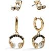 BaubleBar Hobby-Themed Statement Earring Sets, Novelty Earrings for Women, Costume Jewelry(Volume Up)