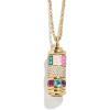 BaubleBar Initial Spinner Charm Necklace(B)