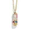BaubleBar Initial Spinner Charm Necklace(G)