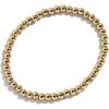 BaubleBar Pisa Stretch Bracelet – Gold-Plated Beaded Bracelet for Women, Stacking Ball Bracelet, Trendy and Hypoallergenic(Gold)