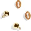 imageBaubleBar SportThemed Statement Earrings Novelty Stud Earrings for Women Costume JewelryDraft Pick Set