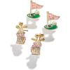 imageBaubleBar SportThemed Statement Earrings Novelty Stud Earrings for Women Costume JewelryHole in One Set