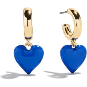 BaubleBar Hoop Earrings for Women, Fashion Jewelry, Beautiful and Giftable Earrings(Dark Blue (Drop))