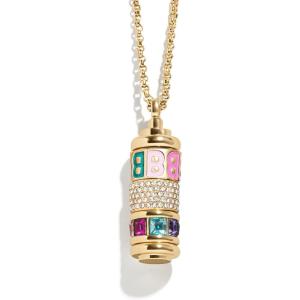 BaubleBar Initial Spinner Charm Necklace(B)