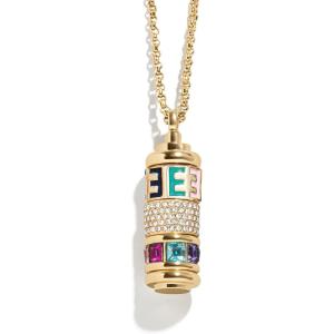 BaubleBar Initial Spinner Charm Necklace(E)