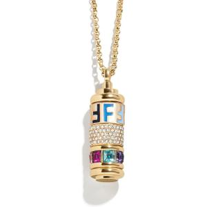 BaubleBar Initial Spinner Charm Necklace(F)