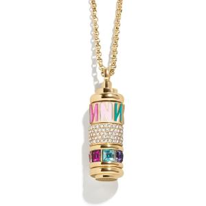 BaubleBar Initial Spinner Charm Necklace(N)