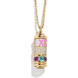BaubleBar Initial Spinner Charm Necklace(X)