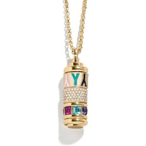 BaubleBar Initial Spinner Charm Necklace(Y)