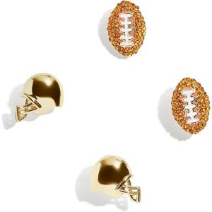 BaubleBar Sport-Themed Statement Earrings, Novelty Stud Earrings for Women, Costume Jewelry(Draft Pick Set)