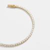 BaubleBar Bennett Tennis Bracelet for Women, 18K Gold Plated Sterling Silver – Hypoallergenic with Cubic Zirconia Stones, Dainty and Trendy Thin Stacking Bracelet, Women’s Fashion Jewelry(7.15)