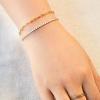 BaubleBar Bennett Tennis Bracelet for Women, 18K Gold Plated Sterling Silver – Hypoallergenic with Cubic Zirconia Stones, Dainty and Trendy Thin Stacking Bracelet, Women’s Fashion Jewelry(6.75)