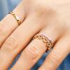 BaubleBar Disney’s Mickey Mouse Outline 18K Gold-Plated Sterling Silver Ring(Pavé)