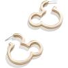 BaubleBar Disney’s Mickey Mouse Themed Earrings – Licensed Disney Jewelry for Women(Mickey Mouse Set (Hoop))