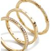BaubleBar Maddie 18K Gold Ring Set(Gold-Colored/Pavé)