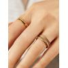 BaubleBar Mamie 18K Gold-Plated Sterling Silver Ring Set(Gold-Colored)