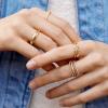 BaubleBar Mamie 18K Gold-Plated Sterling Silver Ring Set(Gold-Colored)