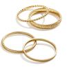 BaubleBar Mamie 18K Gold-Plated Sterling Silver Ring Set(Gold-Colored)