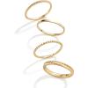 BaubleBar Mamie 18K Gold-Plated Sterling Silver Ring Set(Gold-Colored)