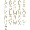 BaubleBar Oversized Initial Pisa Necklace for Women, Gold-Plated Beaded Necklace, Perfect Personalized Gift(F)